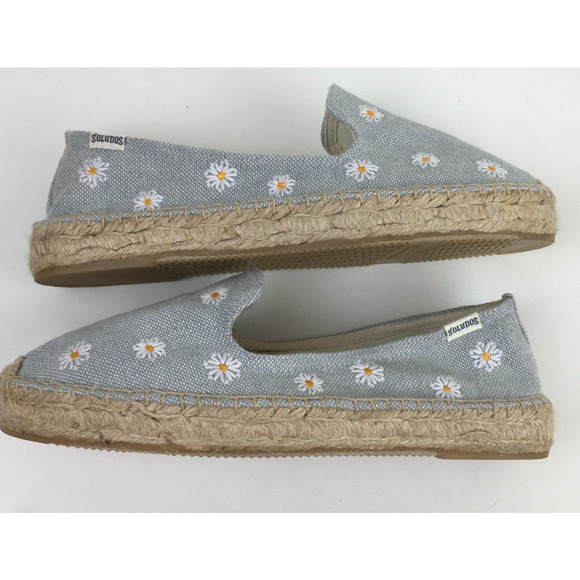 Soludos womens Daisy shoes Size 9 Smoking Slippers Slip On Flats Embroidered - Picture 16 of 16